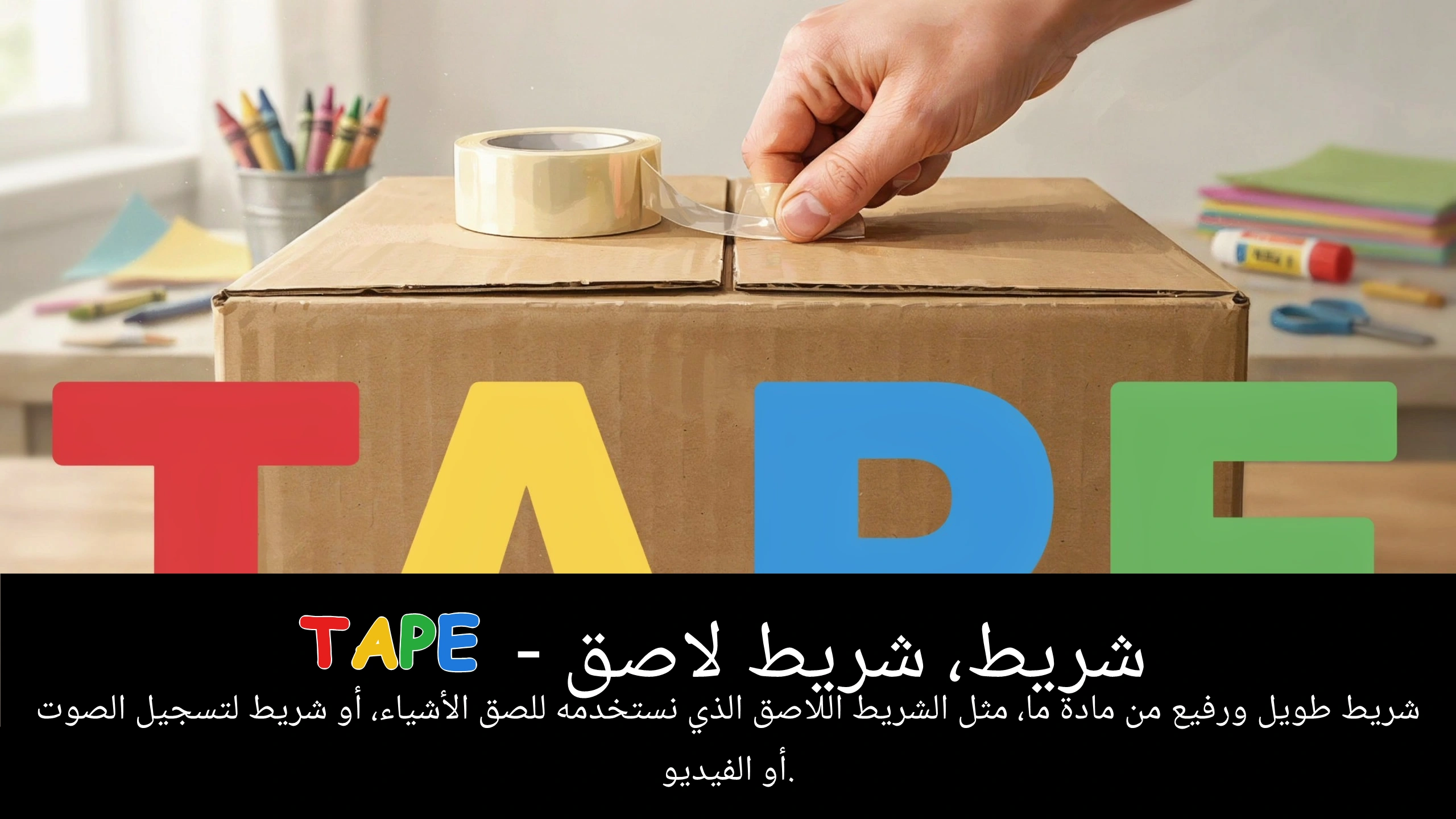 Arabic Illustration for tape